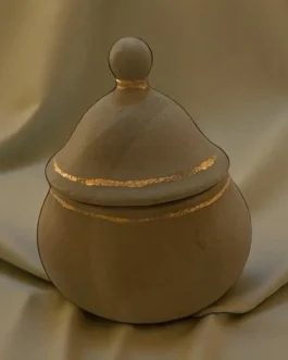 Azucarero con dorado